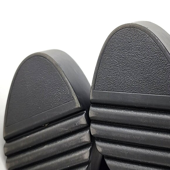 Donald Pliner Women's Cape Blue Black Wedge Platform Shoes Stretch Size 7.5M - Picture 13 of 16